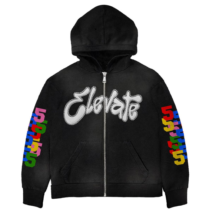 Black Elevate V2 Zip-up