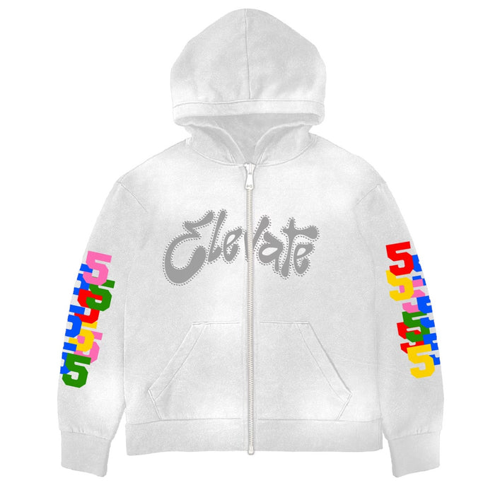 White Elevate V2 Zip-up
