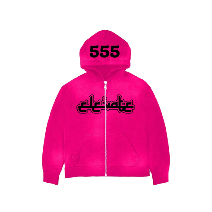 Pink Puff Print Elevate Zip-Up